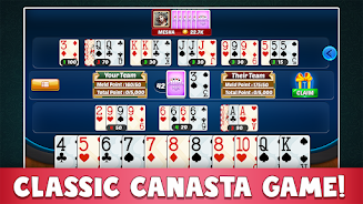 Canasta Plus Offline Card Game Tangkapan skrin 0