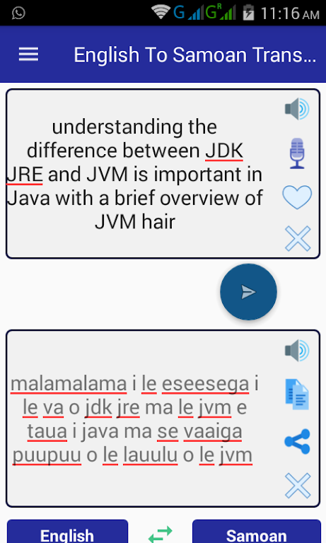 English Samoan Translator Schermafbeelding 0