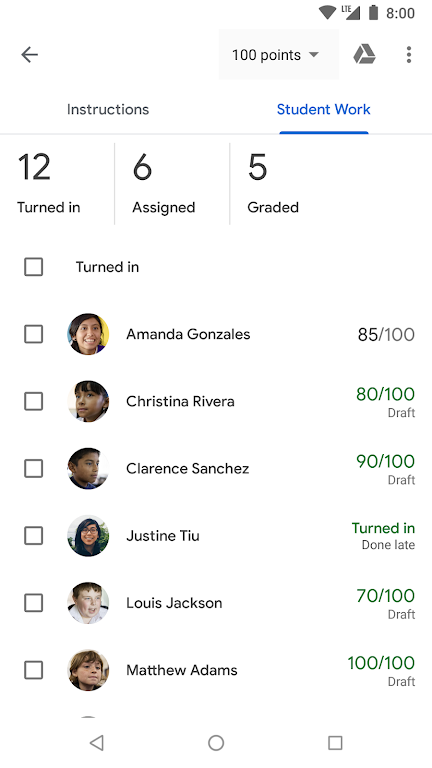 Google Classroom Screenshot 3