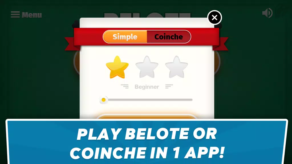 Belote Coinche - card game स्क्रीनशॉट 1