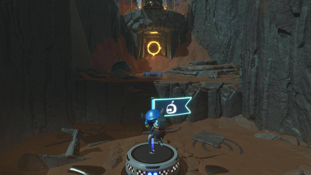 Djinny da lâmpada Localização do portal secreto em Astro Bot