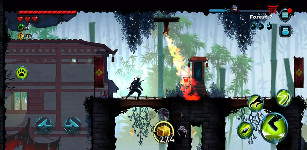 Ninja War: Shadow Adventures Tangkapan skrin 1