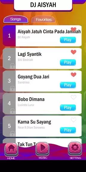 Piano Tiles DJ Aisyah Jamilah Schermafbeelding 2