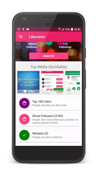 Likes & Ghost Followers for Instagram Captura de tela 1