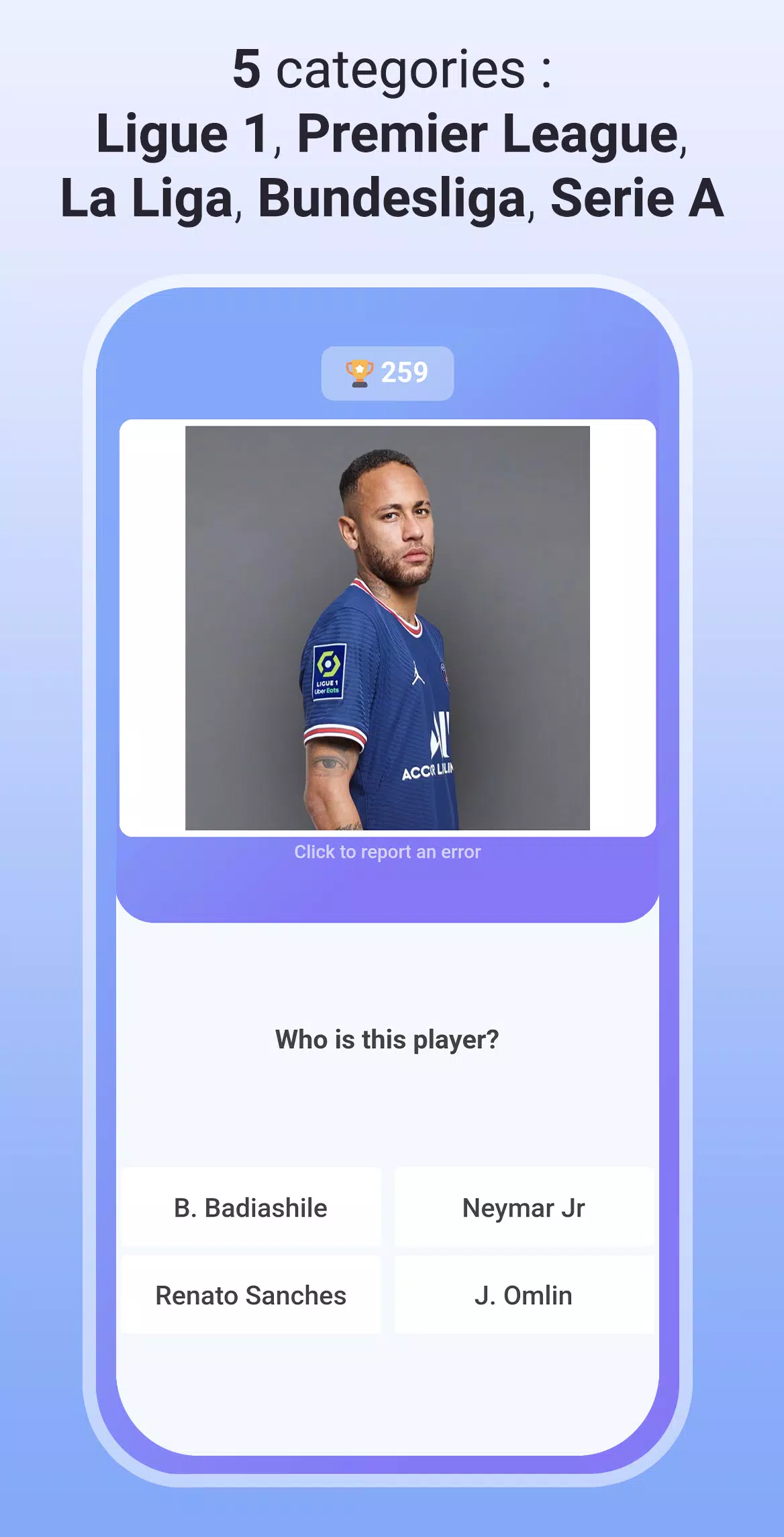 Quiz Soccer - Guess the name 스크린샷 2