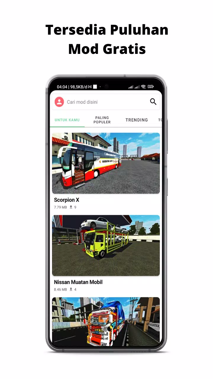 Mod BUSSID Truk Canter Tawakal Captura de tela 1