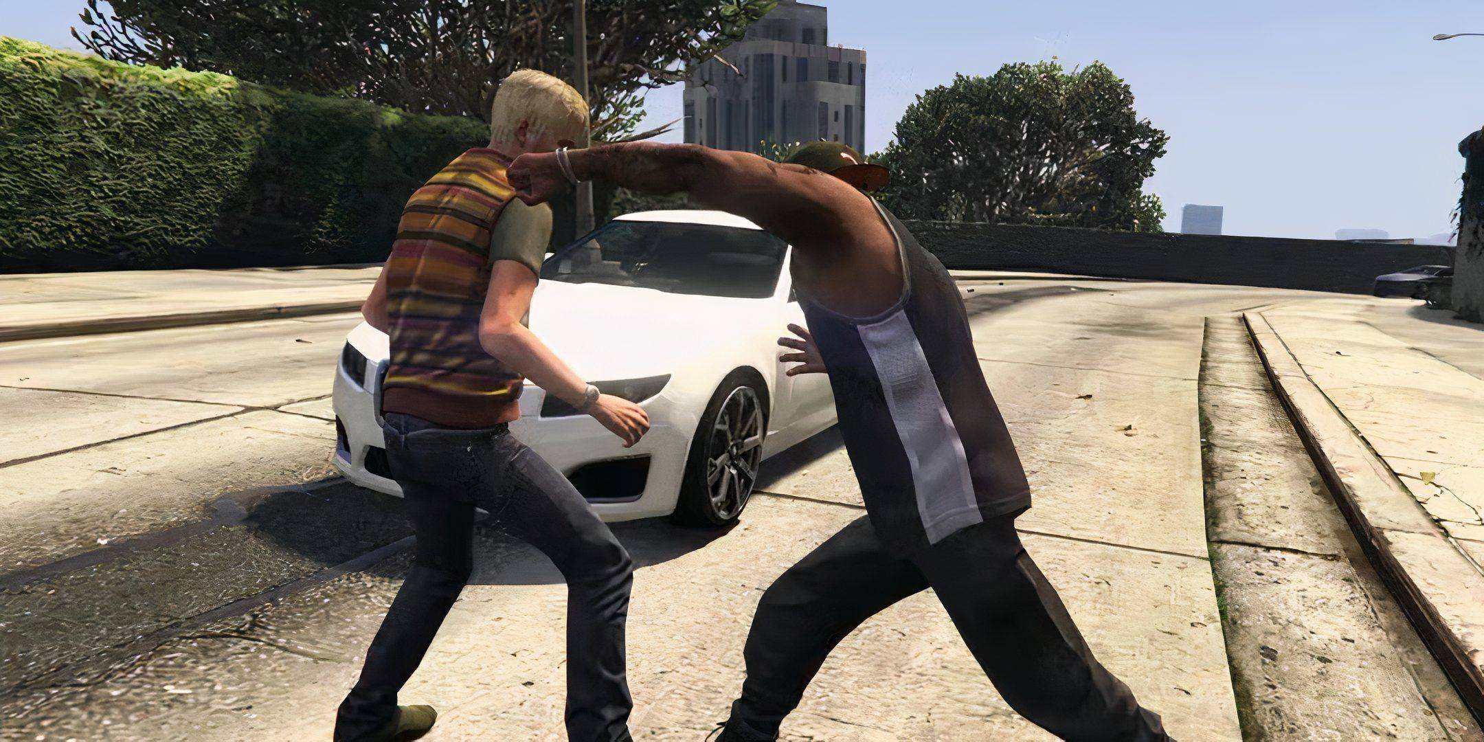 Punching a Car