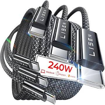 3-pack lisen usb type-cable