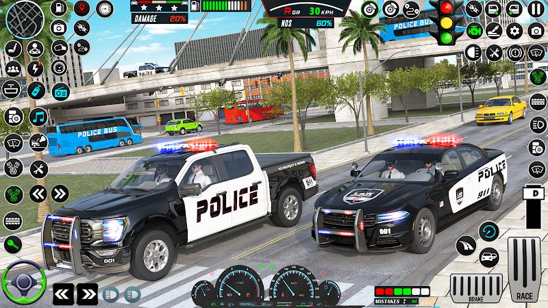 US Police Car Parking - King Captura de tela 3