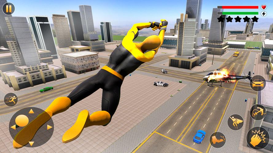 Flying superhero Crime battle Screenshot 0