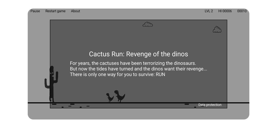 Cactus Run: The Dinos' revenge Ảnh chụp màn hình 0