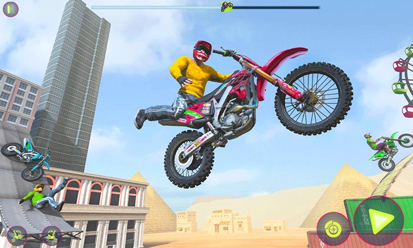 Crazy Bike Racing Stunt Game स्क्रीनशॉट 1
