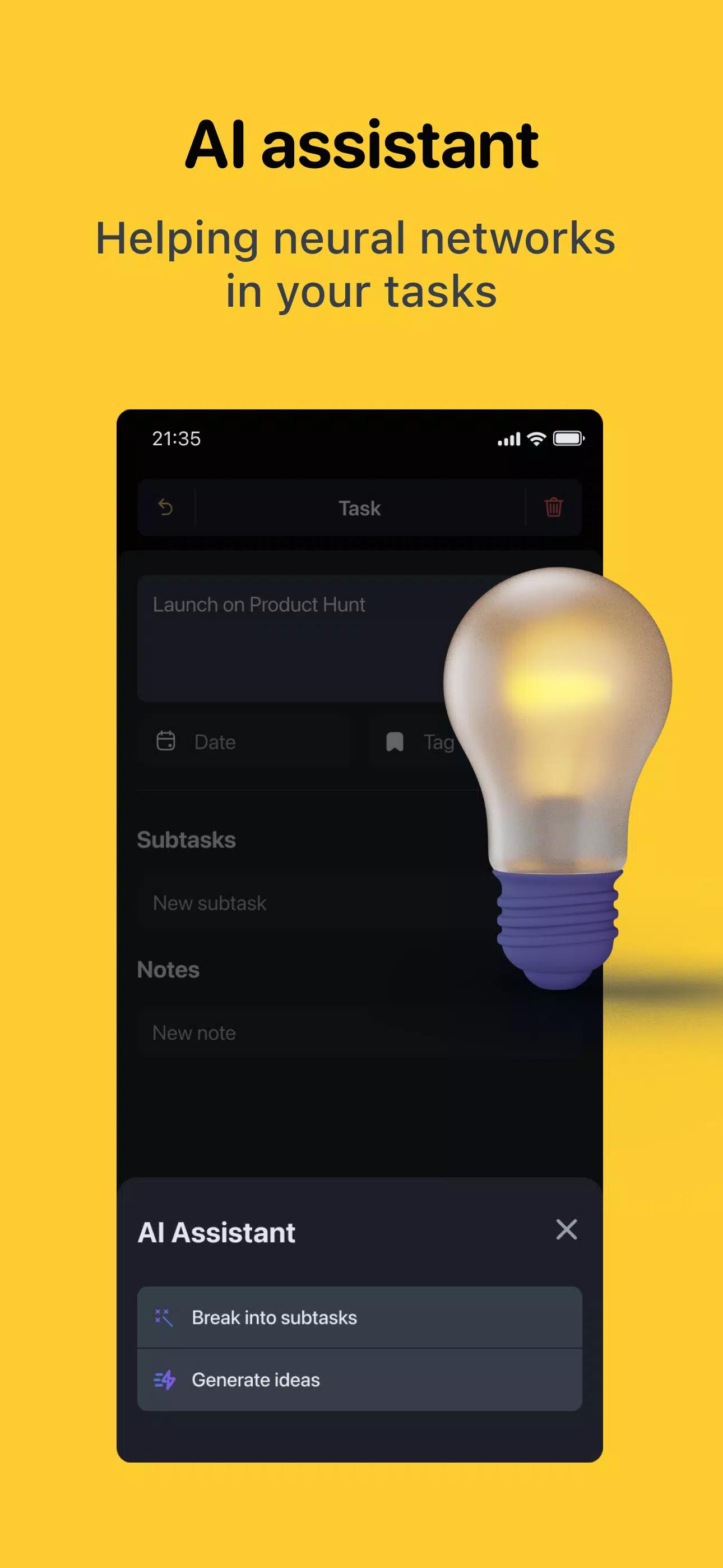 Hubit Plan: task manager Captura de pantalla 1