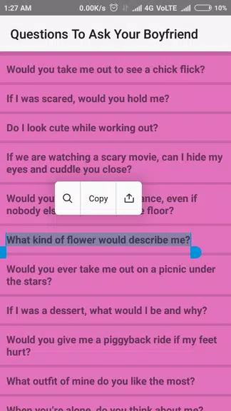 Schermata Questions To Ask Your Boyfrien 1