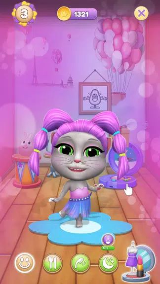 Virtual Pet Lily 2 - Cat Game Ảnh chụp màn hình 1