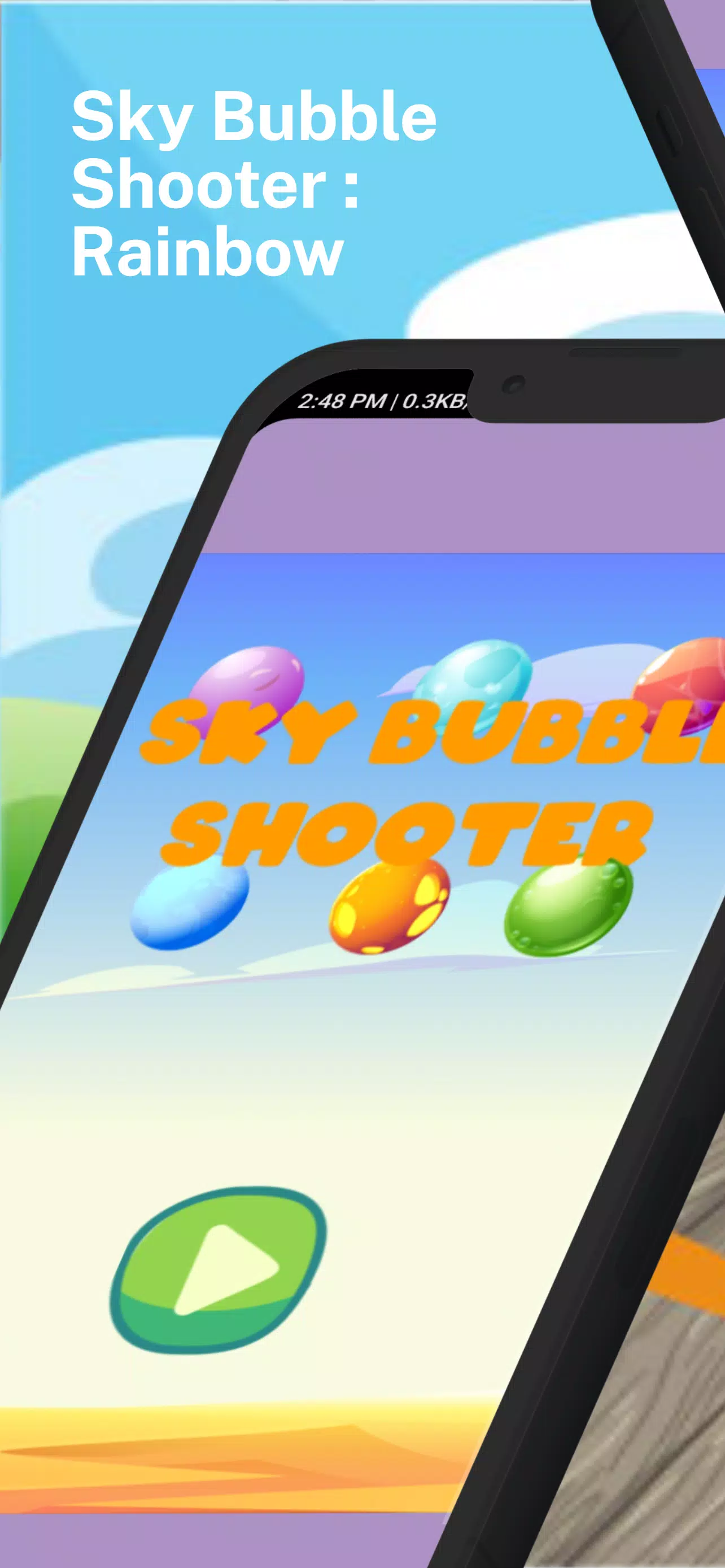 Sky Bubble Shooter : Rainbow Скриншот 0