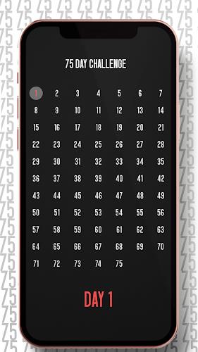 75 Day Hard Challenge Tracker Ekran Görüntüsü 0