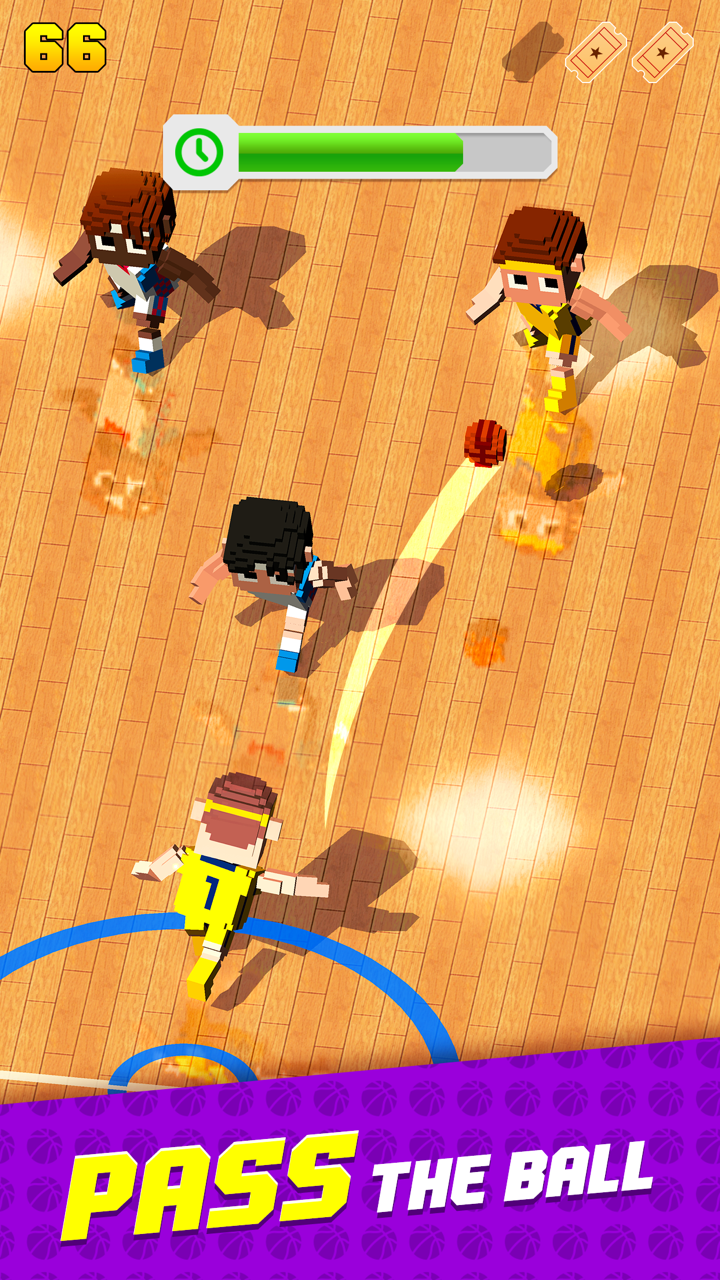 Blocky Basketball FreeStyle ภาพหน้าจอ 1