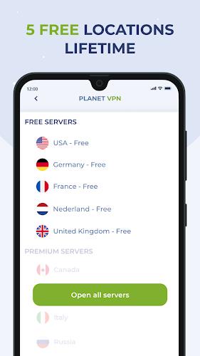 Free VPN Proxy by Planet VPN Screenshot 0