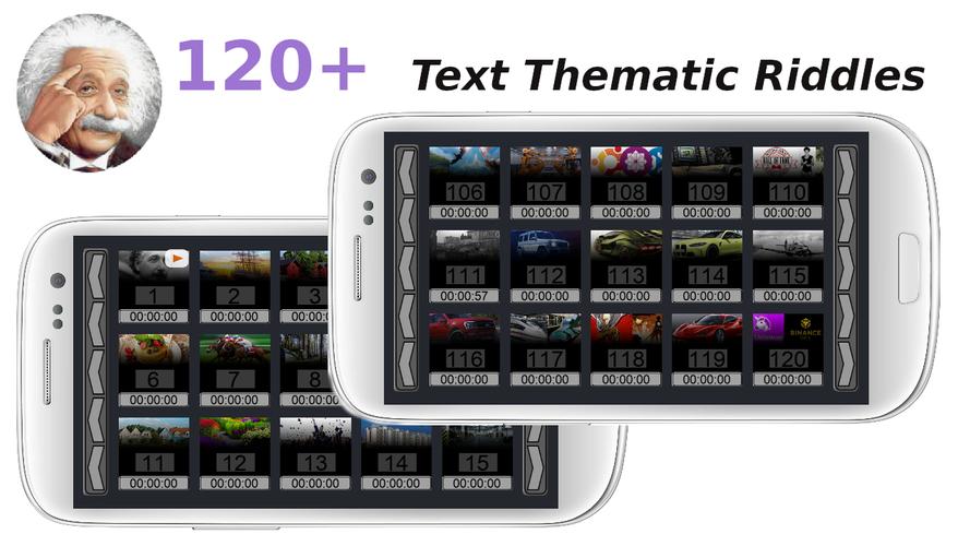 Einstein's Riddles Text Puzzle 스크린샷 1