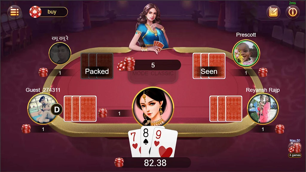 Teen Patti Moment Captura de tela 2