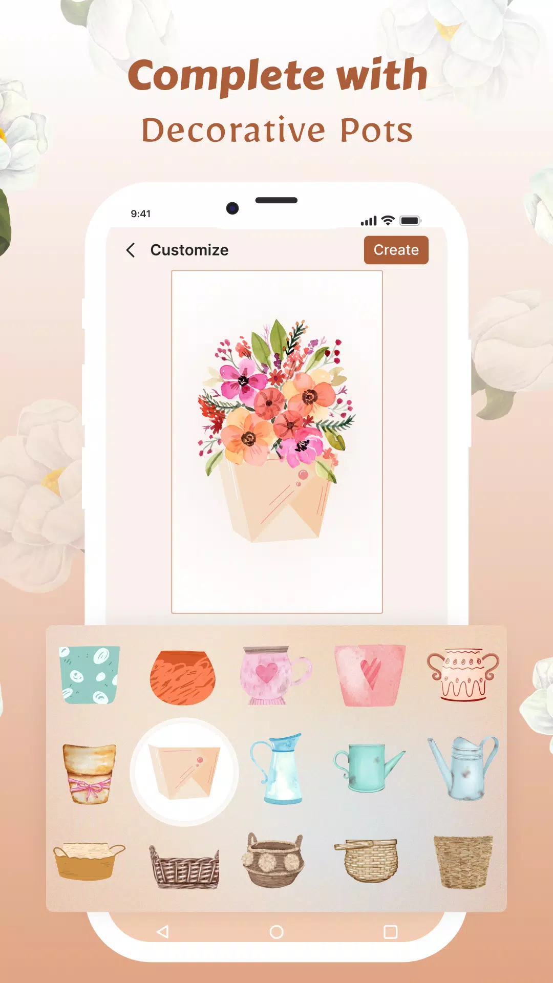 Flower Language Wallpaper DIY Скриншот 3