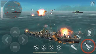 WARSHIP BATTLE:3D World War II Captura de tela 1