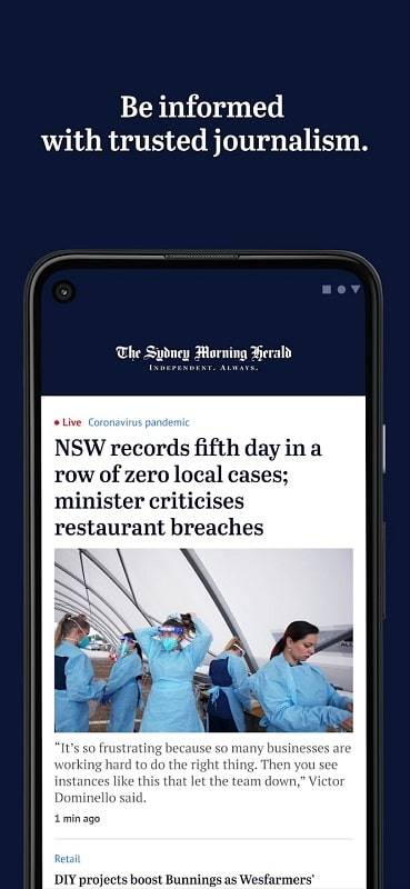 Schermata The Sydney Morning Herald 0