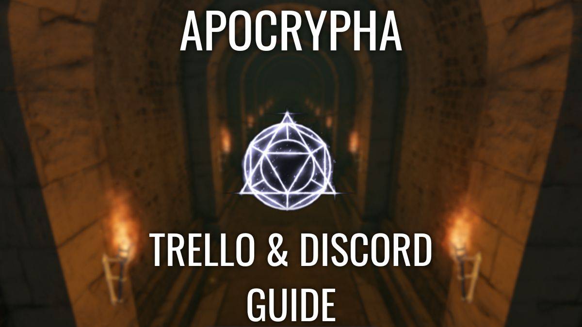 Officiële Apocriefha Trello en Discord