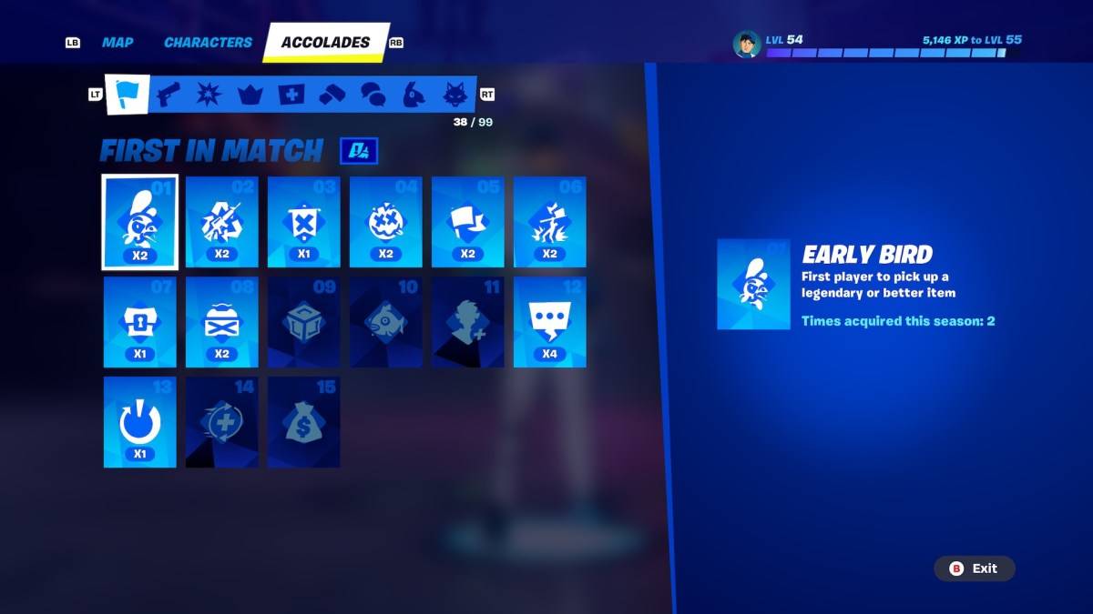 Fortnite Chapter 6 Accolades Guide