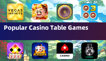 Mga sikat na laro sa talahanayan ng casino