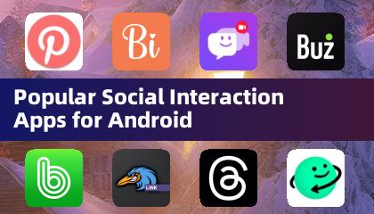 Aplicativos populares de interação social para Android